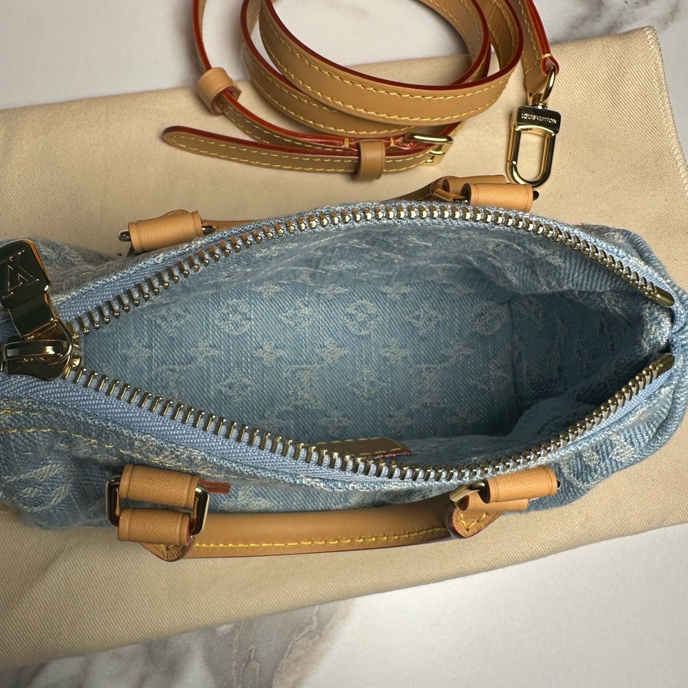 SOLD ❌❌❌Louis Vuitton Denim Nano Speedy NEW NEVER WORN - Picture 14 of 15
